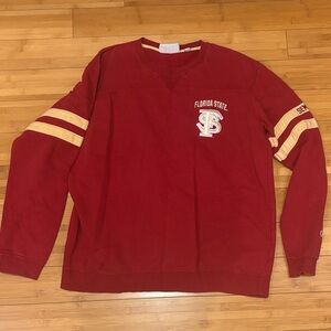 Champion Men's Red Florida State Crewneck Sweater